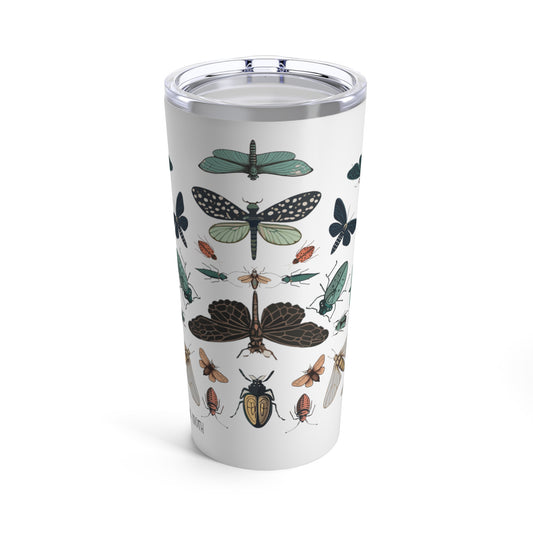 Tumbler 20oz featuring Moths and Beetles