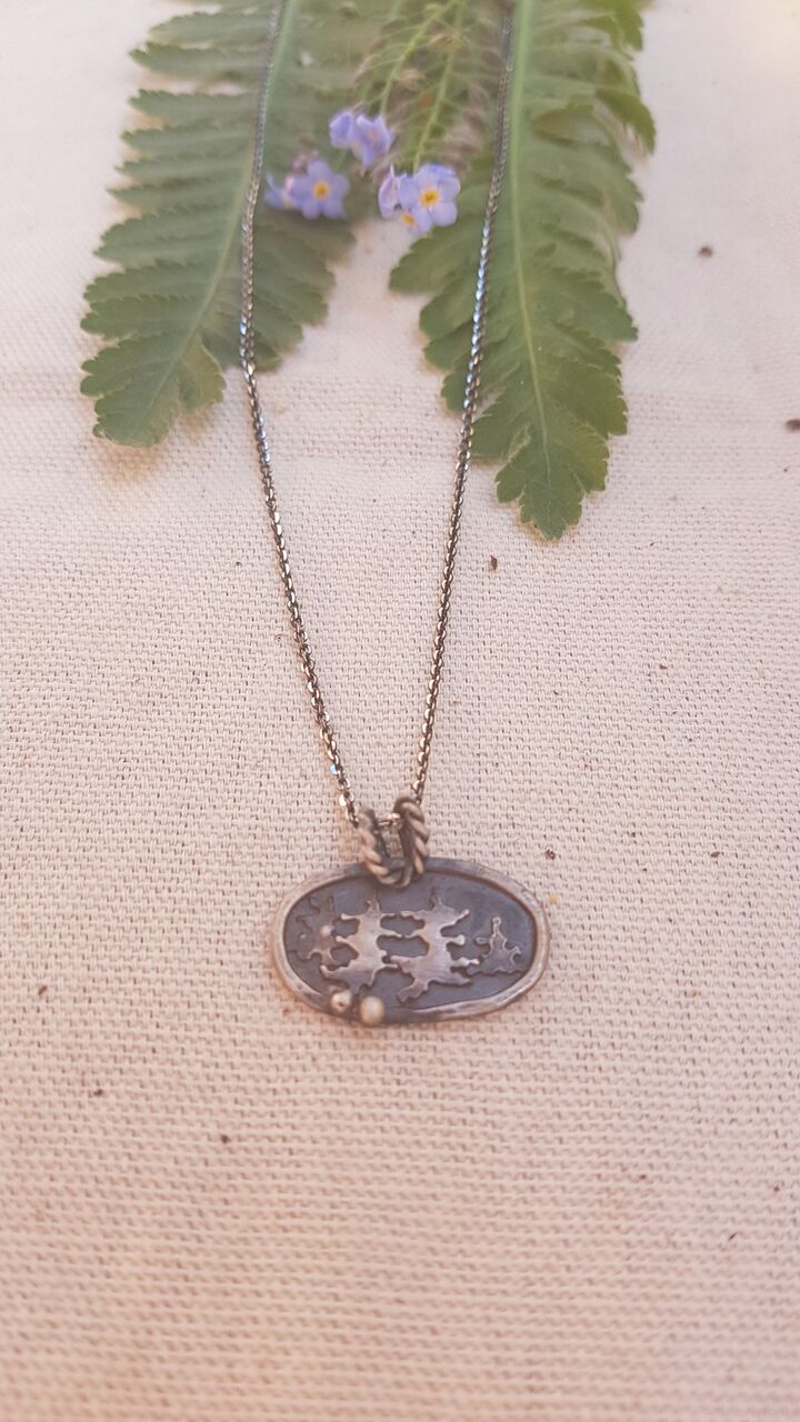 Sterling Silver Forest Pendant Necklace