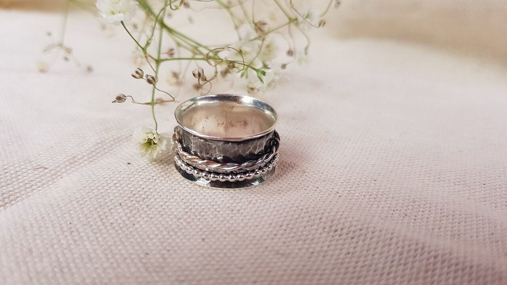 Meditation Ring Sterling Silver
