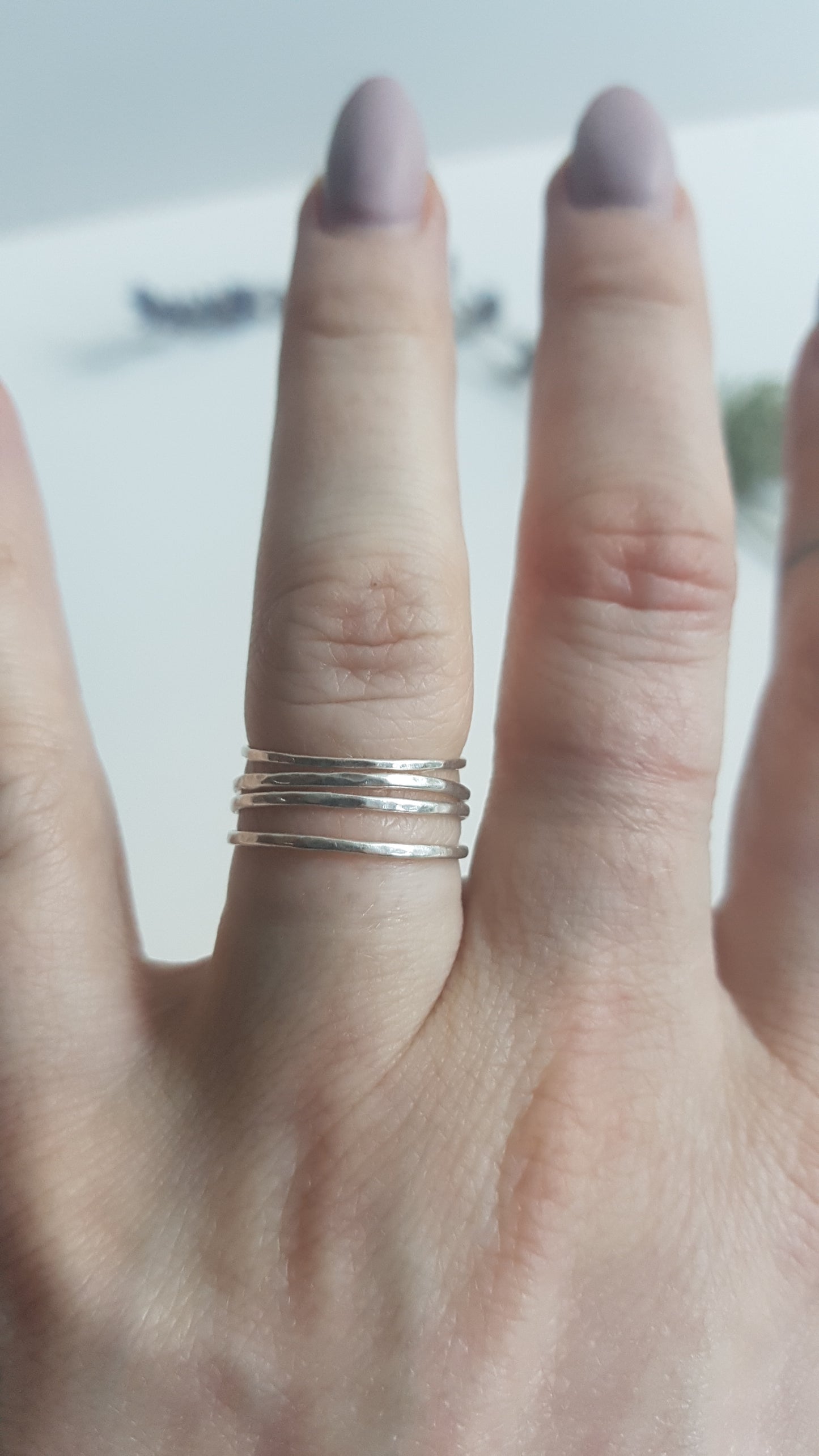 Sterling Silver Stack Rings - set of 3