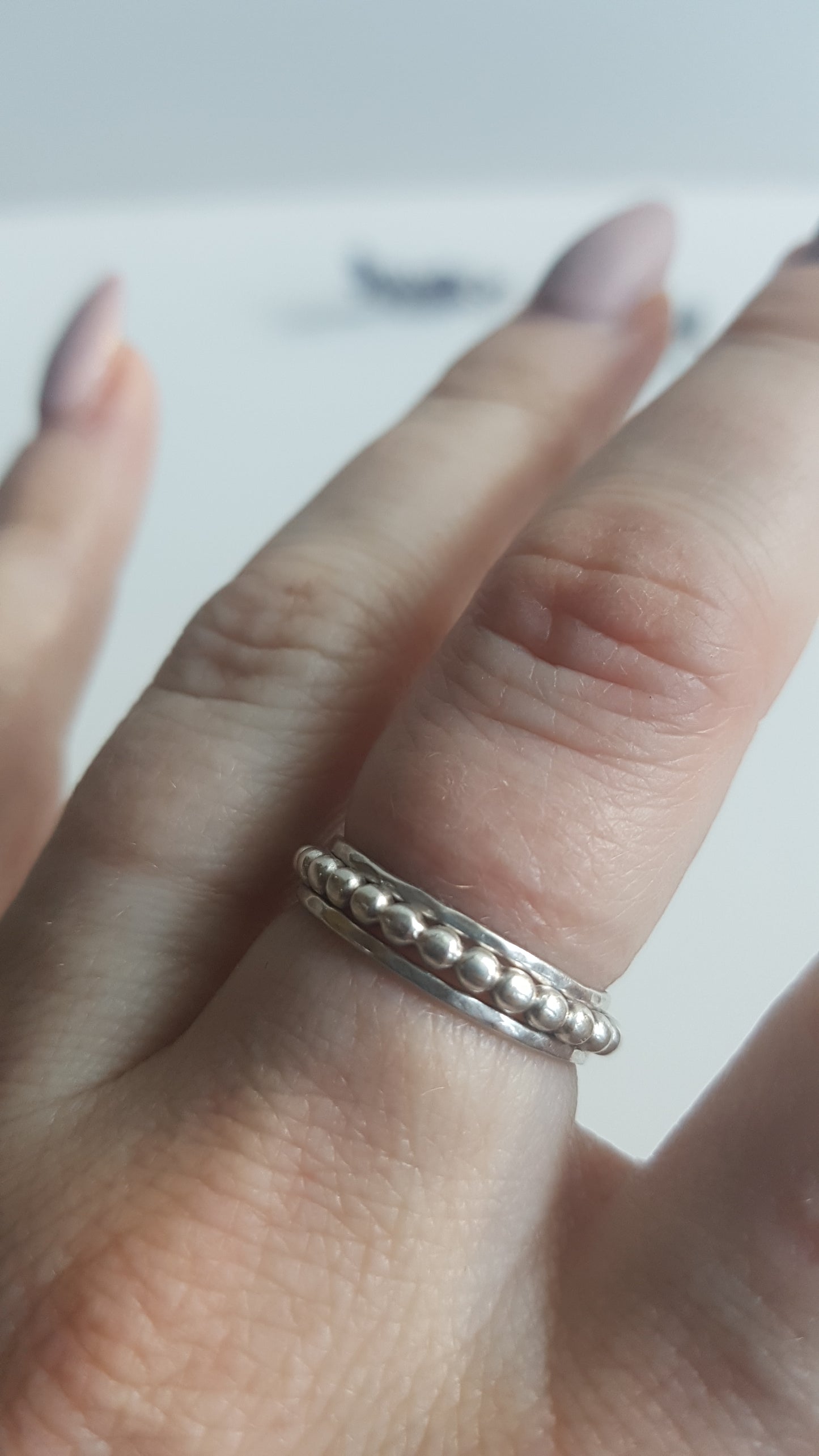 Sterling Silver Stack Rings - set of 3