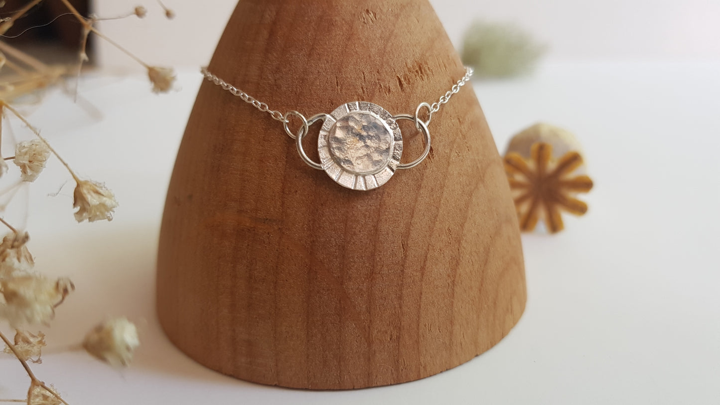 Faces of the Moon Sterling Silver Bracelet