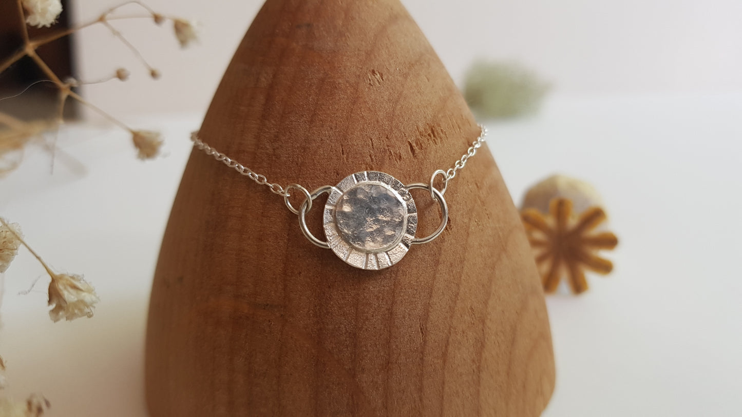 Faces of the Moon Sterling Silver Bracelet