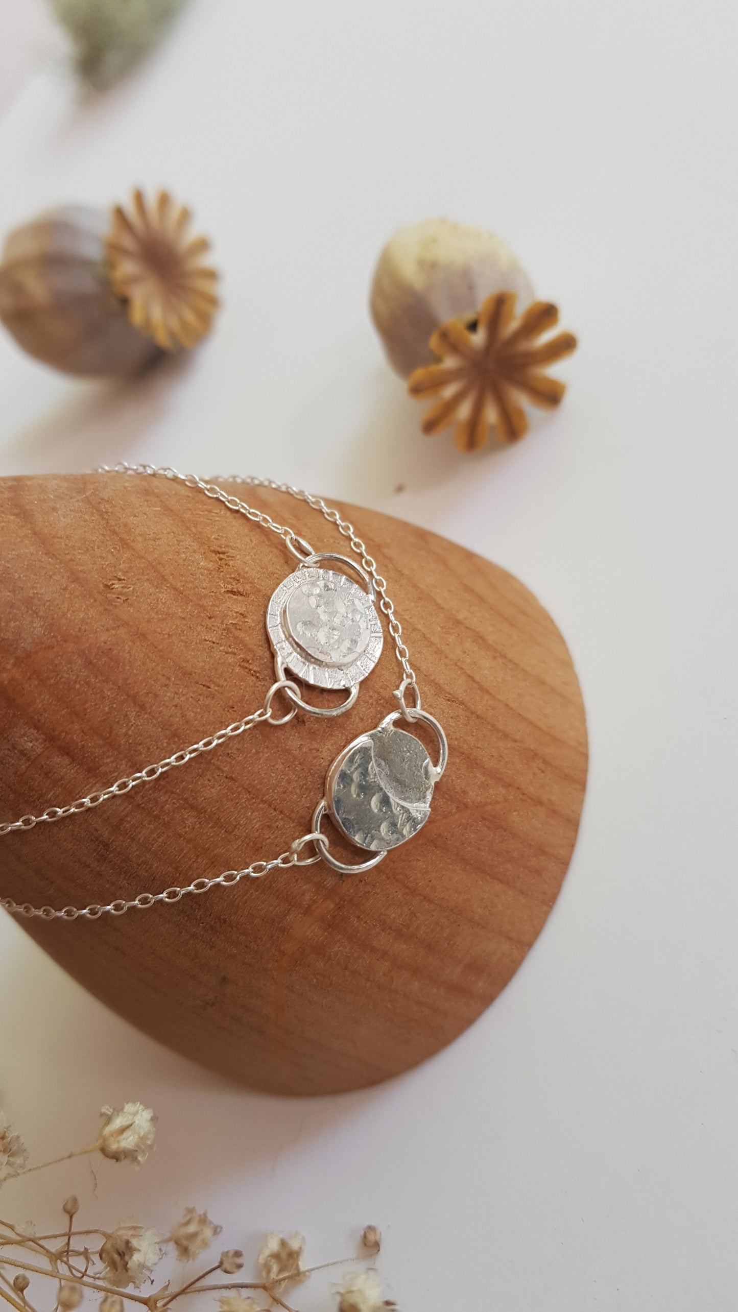 Faces of the Moon Sterling Silver Bracelet