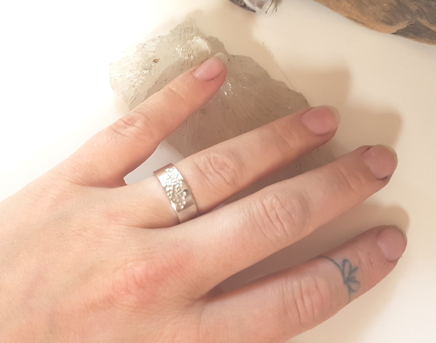 Water Facets Band Ring