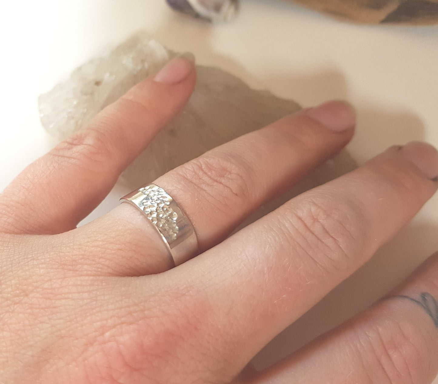 Water Facets Band Ring