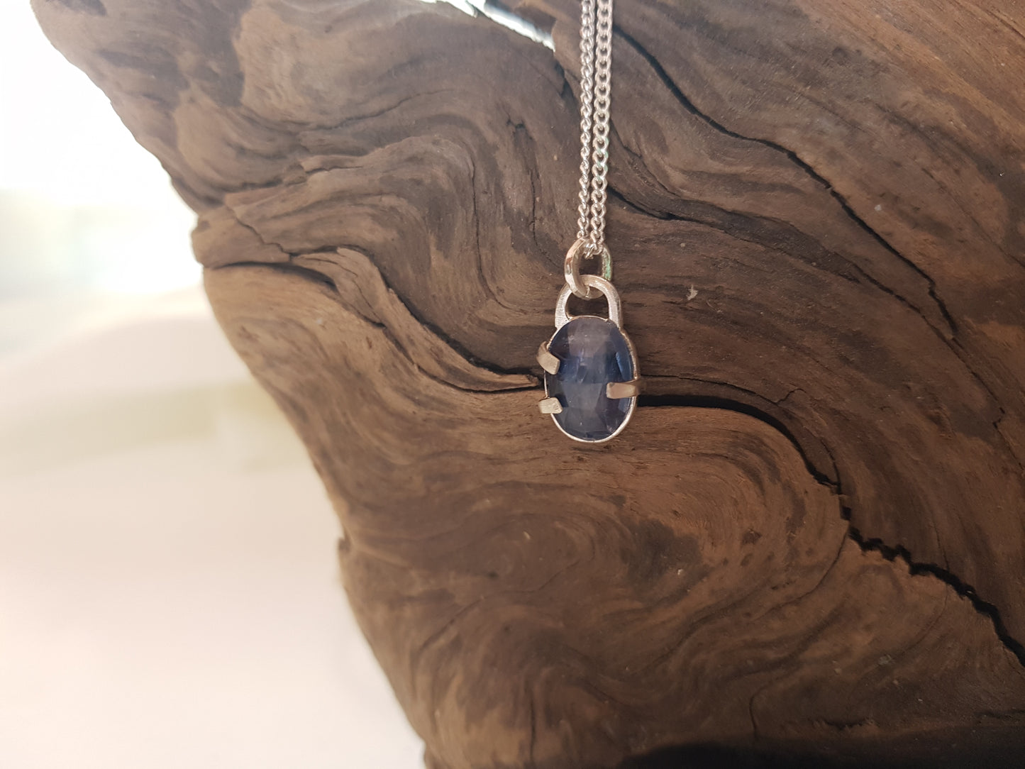 Faceted Blue Kyanite Necklace