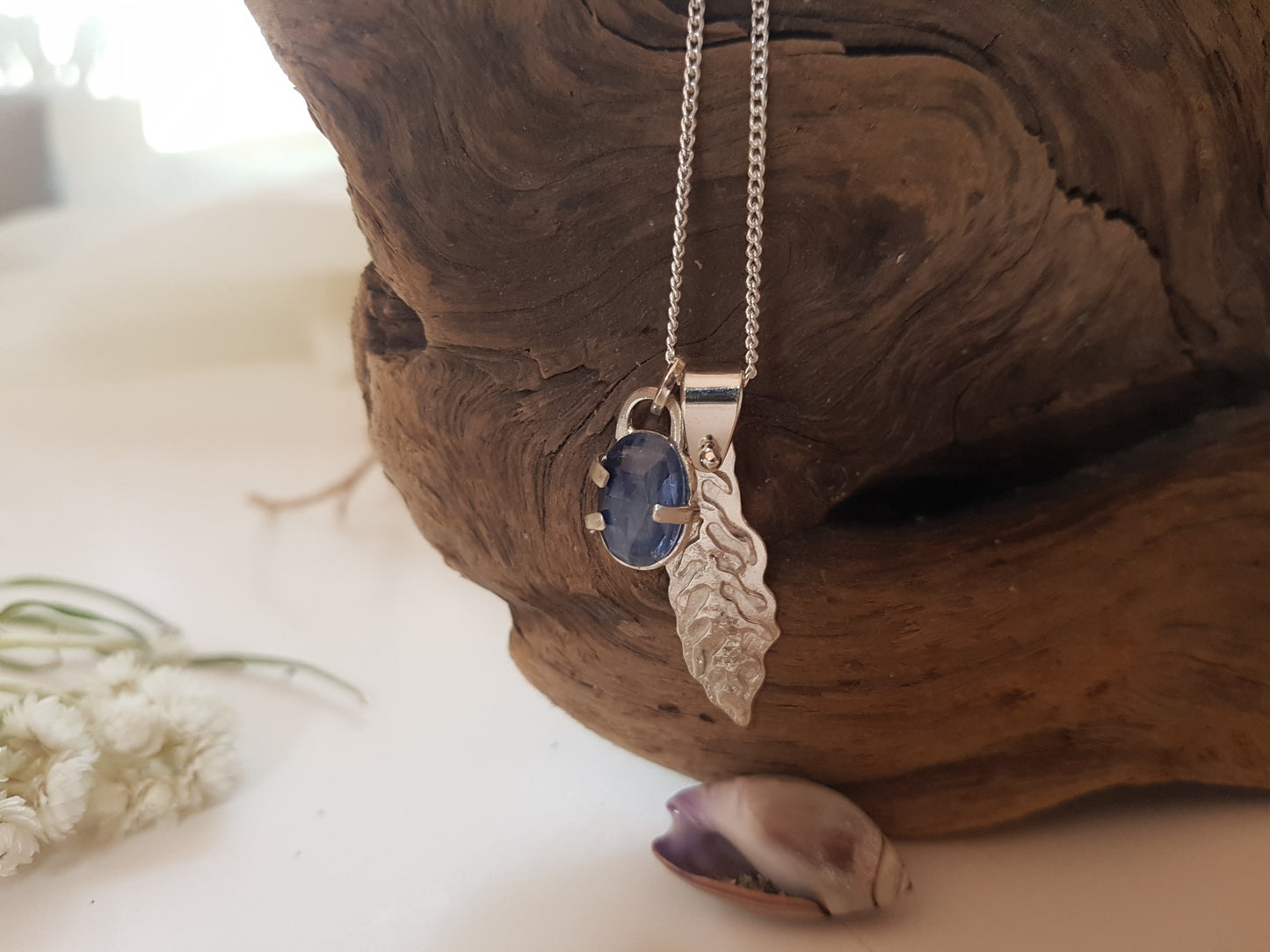 Faceted Blue Kyanite Necklace