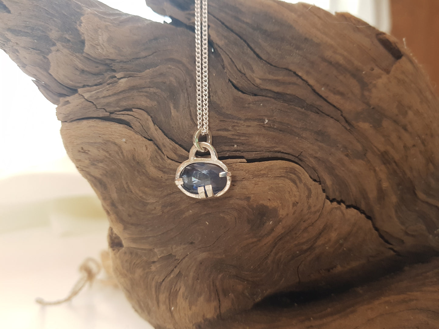 Faceted Blue Kyanite Necklace