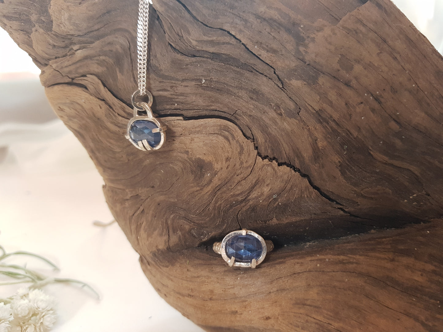 Faceted Blue Kyanite Necklace