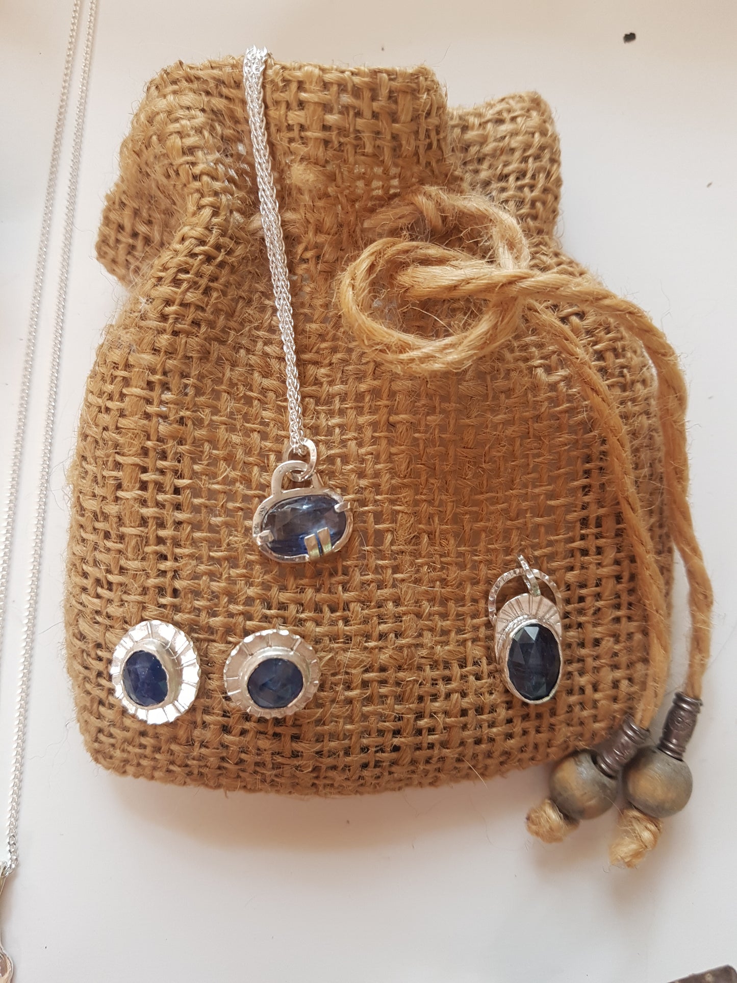 Faceted Blue Kyanite Necklace