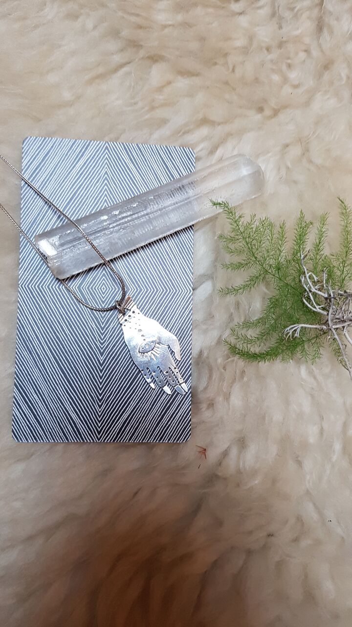 Sterling Silver Makers Hands Pendant