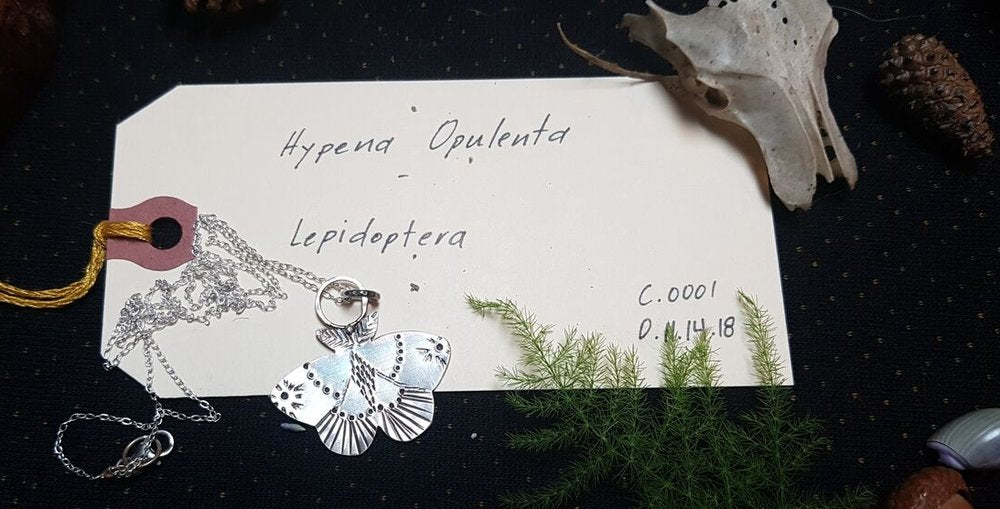 Sterling Silver Opulenta Moth Pendant