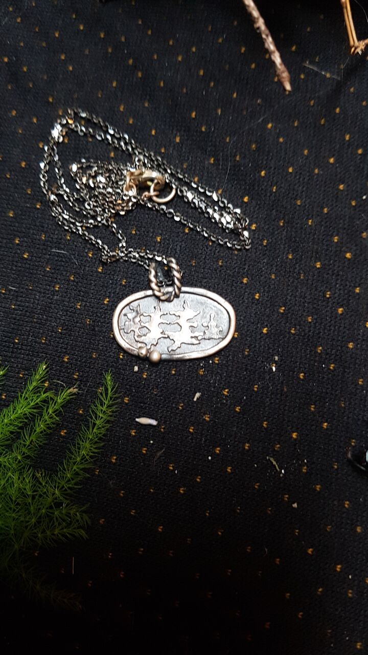 Sterling Silver Forest Pendant Necklace