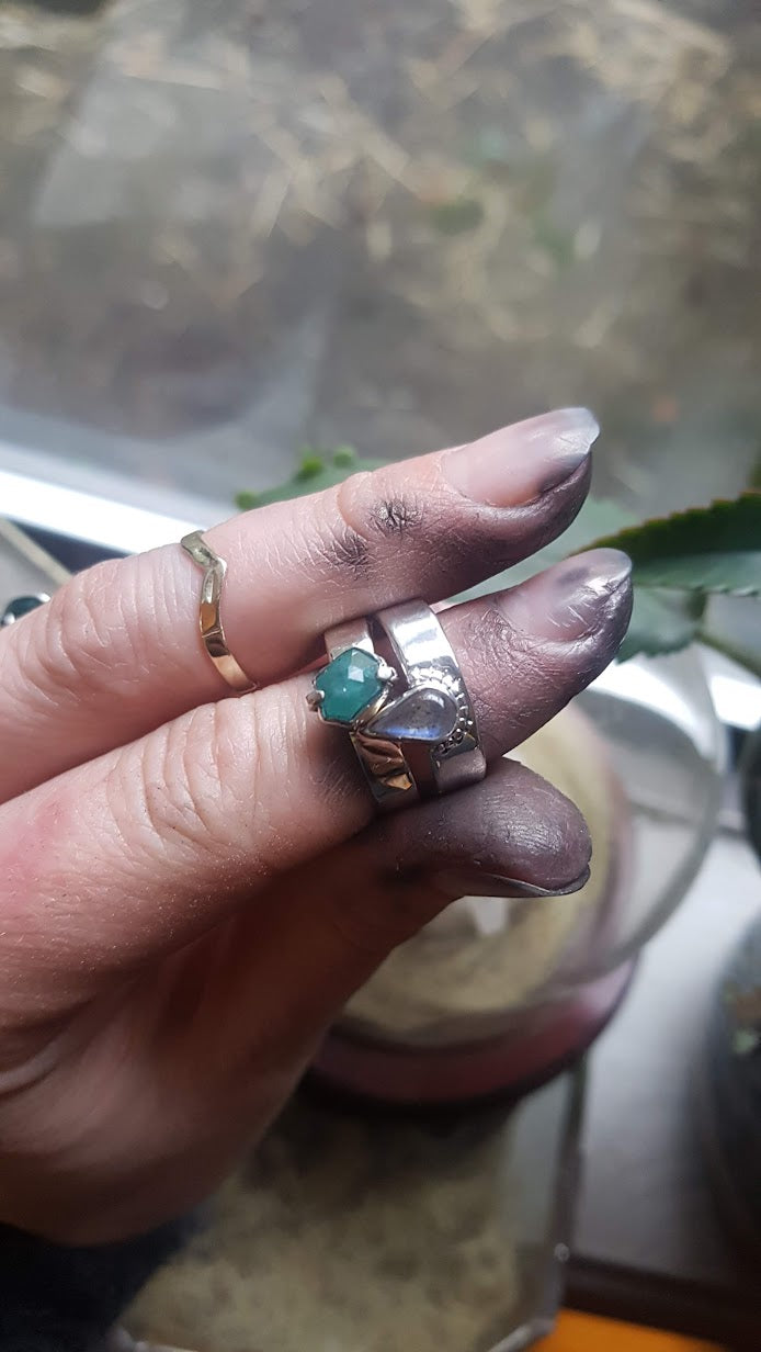 Sister stacking friendship rings