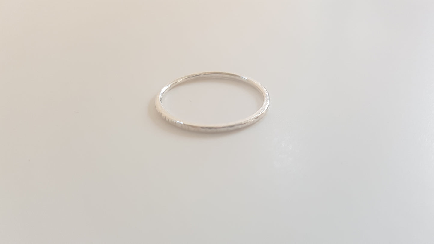 West Coast Trees Sterling Silver Rings -Thin bands