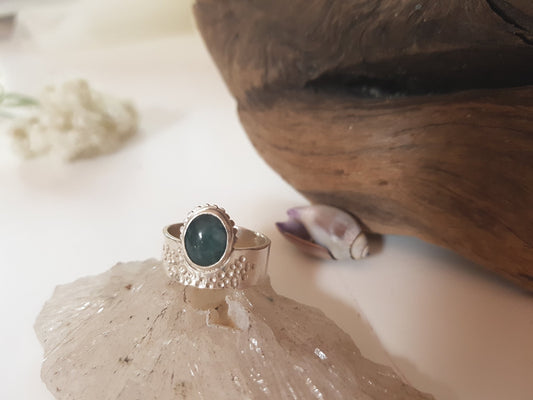 Jade Water Facets Ring