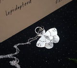 Sterling Silver Opulenta Moth Pendant